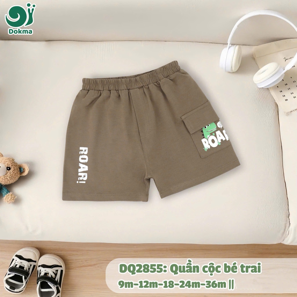 (8-13kg, 6-36M) Quần Cộc Bé Trai Cotton DOKMA DQ1358 DQ2729 DQ2855