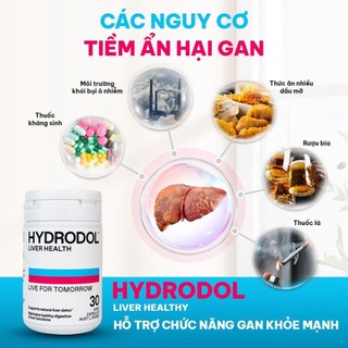 Viên Uống HydroDol Liver Health – Hỗ Trợ Chức Năng Gan, Hỗ Trợ Giải Độc Gan Tự Nhiên, Hỗ Trợ Gan Khỏe Mạnh