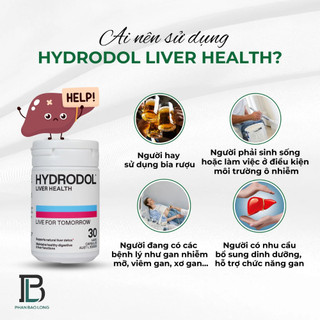 Viên Uống HydroDol Liver Health – Hỗ Trợ Chức Năng Gan, Hỗ Trợ Giải Độc Gan Tự Nhiên, Hỗ Trợ Gan Khỏe Mạnh
