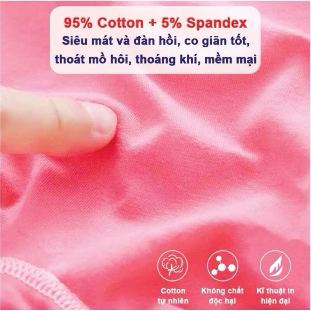 Quần chip đùi cho bé gái chất thun cotton mềm mát , co giãn tốt
