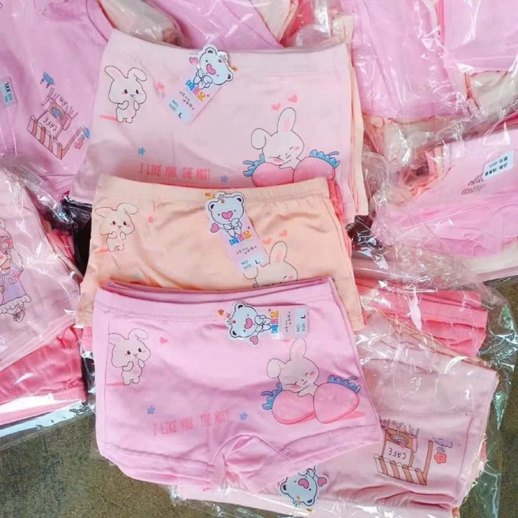 Quần chip đùi cho bé gái chất thun cotton mềm mát , co giãn tốt