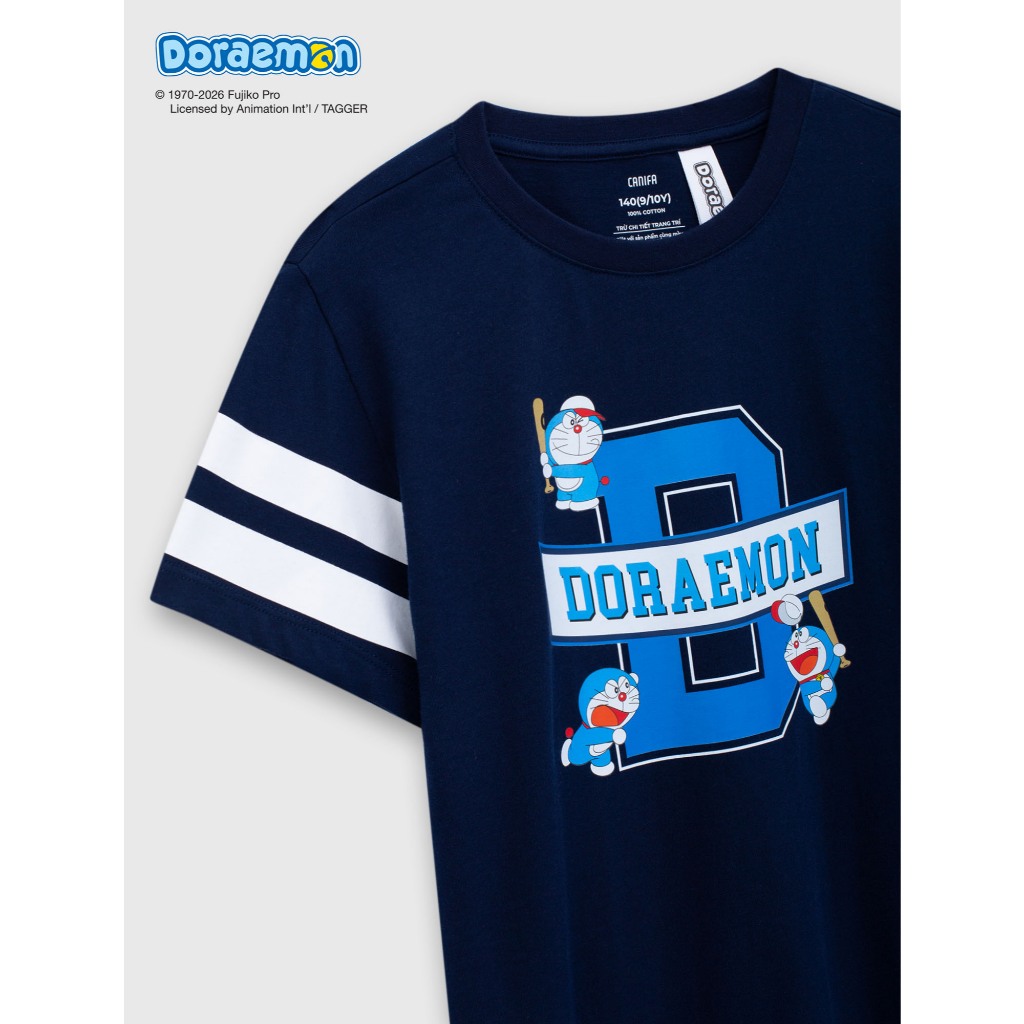 Áo phông bé trai CANIFA áo thun chất cotton USA mềm mịn đạt chứng chỉ OEKO-TEX 2 in Doraemon 2TS26S003