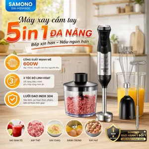 SAMONO Máy Xay Cầm Tay Xay Thịt Đánh Trứng Xay Cháo Cho Bé Xay Trái Cây Làm Sốt - SW-HBW600