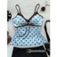 Áo 2 dây chấm bi vintage, áo peplum satin phối nơ ngực phong cách nữ tính Y2K