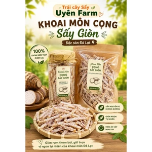 Khoai môn sấy hàng xuất khẩu,nguyên sợi,bùi béo,không đường (Đặc sản Đà Lạt)
