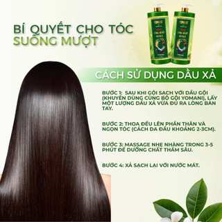Dầu Xả Gừng, Bồ Kết & Hà Thủ Ô YOMANI 1600ML- Giảm Gàu Ngứa, Hỗ Trợ Mọc Tóc, An Toàn Lành Tính