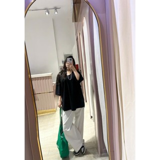 [HOẢ TỐC] Áo Thun Nữ Cổ Chữ U Màu Trơn Basic Thoải Mái | Bali T-shirt Ver 2