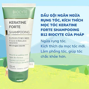 Dầu gội ngăn ngừa rụng tóc, kích thích mọc tóc Keratine Forte Shampooing 200ml