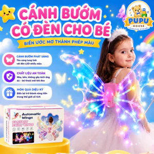 Đồ Chơi Cánh Bướm Phát Sáng Bộ Cánh Tiên Bé Gái Cánh Thiên Thần Cho Bé Đôi Cánh Thiên Thần - PUPU HOUSE