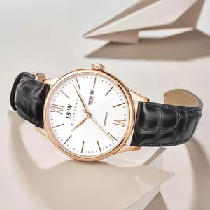 Đồng Hồ Nam Chính Hãng I&W Carnival 529G-D1 Full Box Chống Nước Kính Sapphire (Máy Cơ Tự Động)