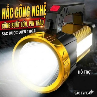 Đèn pin siêu sáng LED P70 : kiêm sạc pin điện thoại ,  chống nước, chiếu xa 500m, pin sạc USB