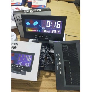 Đồng hồ để bàn LED màn hình hiển thị rõ ràng chức năng hẹn giờ đo nhiệt độ sử dụng pin và cắm điện linh hoạt