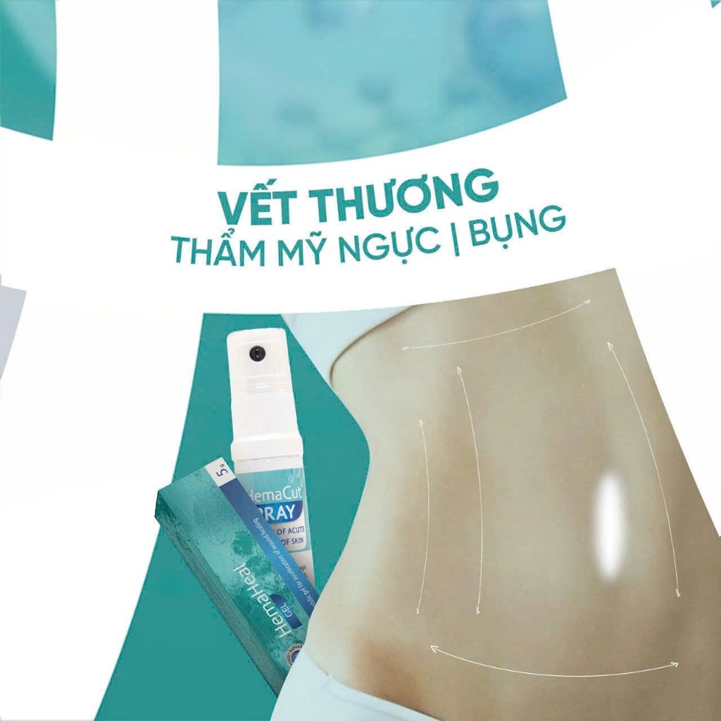 Gel Hemaheal giúp hỗ trợ liền vết thương tuýp 5g