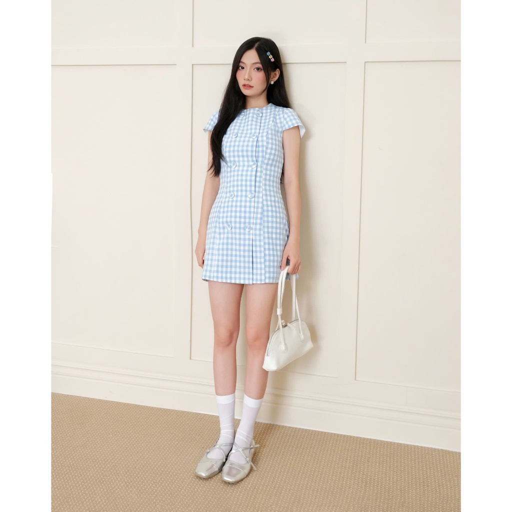 Đầm Nữ SUFALL DRESS  Phối Nút Bọc Thanh Lịch Dạo Phố, Hẹn Hò SECODEE