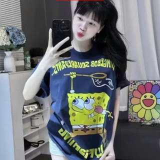 Áo Phông Bọt Biển Áo Dáng Rộng Chất Cotton Mát Mịn Co Giãn