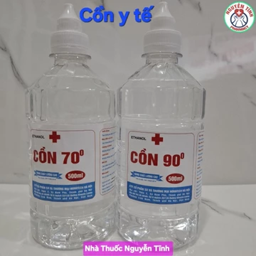 Cồn 70, 90 độ dùng sát khuẩn, pha chế nước rửa tay khô chai 500ml ( chỉ ship Hỏa Tốc Hà Nội)