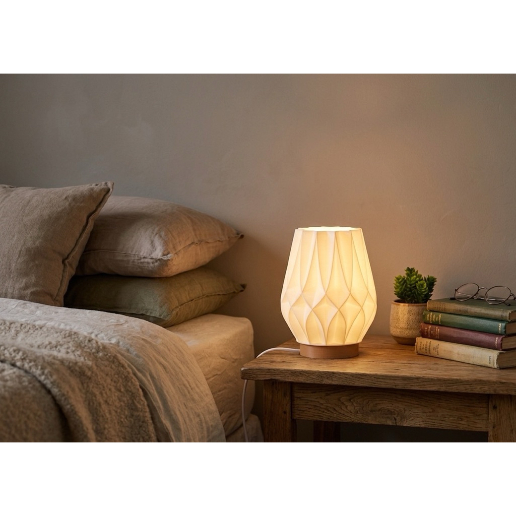 Đèn Ngủ Decor DIAMOND FOLD | MIE LIGHT - Đèn In 3D Thiết Kế Khối Đa Giác Sang Trọng - Đèn Bàn Nghệ Thuật Cao Cấp.