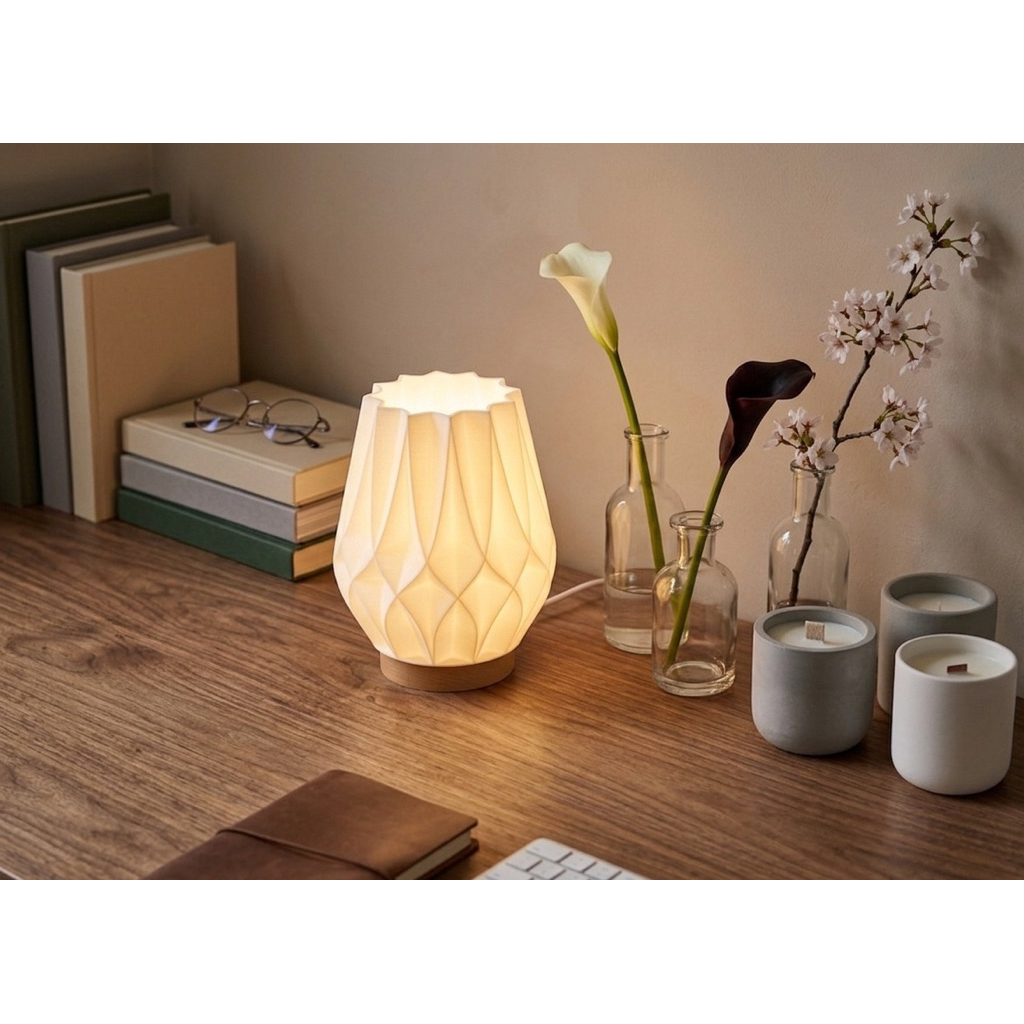 Đèn Ngủ Decor DIAMOND FOLD | MIE LIGHT - Đèn In 3D Thiết Kế Khối Đa Giác Sang Trọng - Đèn Bàn Nghệ Thuật Cao Cấp.