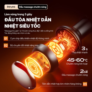 Máy Massage Trị Liệu VTT 10 Đầu Đệm, Chườm Nóng Tác Động Sâu, Giảm Đau Thắt Lưng Và Cải Thiện Lưu Thông Máu S12-10R