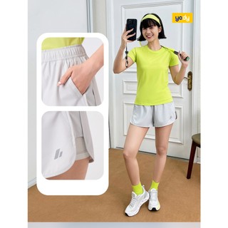[COOLER & CLOSER] Quần short nữ thể thao YODY siêu nhẹ 2 lớp WAJT26S002