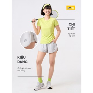 [COOLER & CLOSER] Quần short nữ thể thao YODY siêu nhẹ 2 lớp WAJT26S002