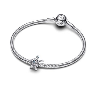 [Pandora Cycle D26] Charm Pandora Bạc Rùa Biển Openwork - Hành Trình Bình Yên