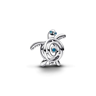 [Pandora Cycle D26] Charm Pandora Bạc Rùa Biển Openwork - Hành Trình Bình Yên