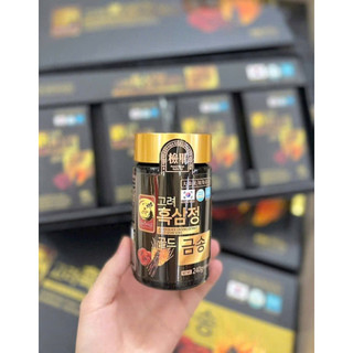 [ Nội Địa Hàn ] Cao hắc sâm đông trùng hạ thảo nấm linh chi hàn quốc, hộp 4 lọ x 240g - Korean black red ginseng gold
