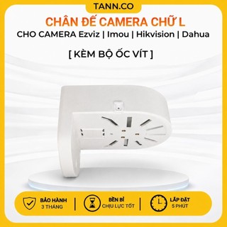 [HỎA TỐC] Chân Đế Camera Chữ L Gắn Tường Cho Ezviz Imou Hikvision Dahua Kèm Ốc Vít - Giá Đỡ Camera Chịu Lực Tốt