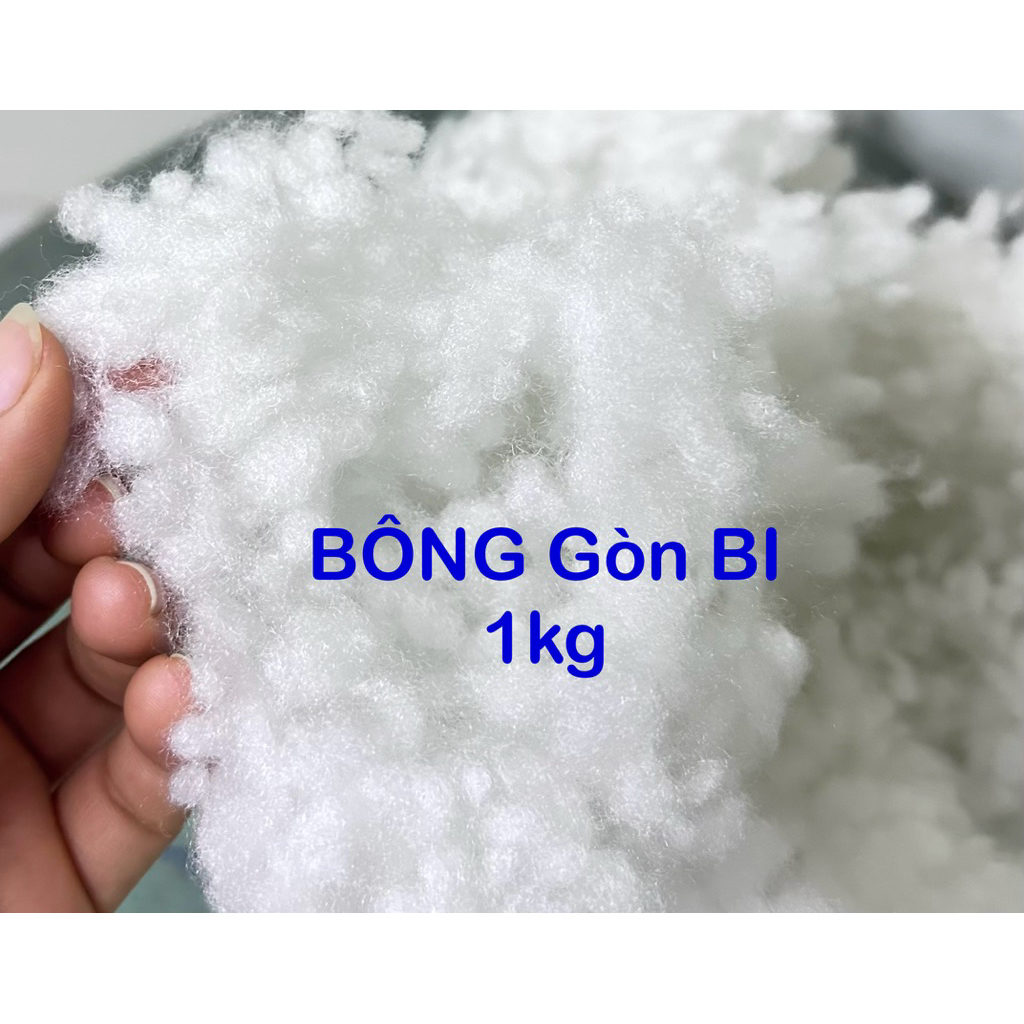Bông gòn bi 1kg * Bông gòn bi làm handmade * Bông gòn nhồi thú len