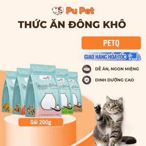 Thức ăn đông khô cho chó mèo PetQ, Ngon miệng dinh dưỡng, dễ tiêu hóa
