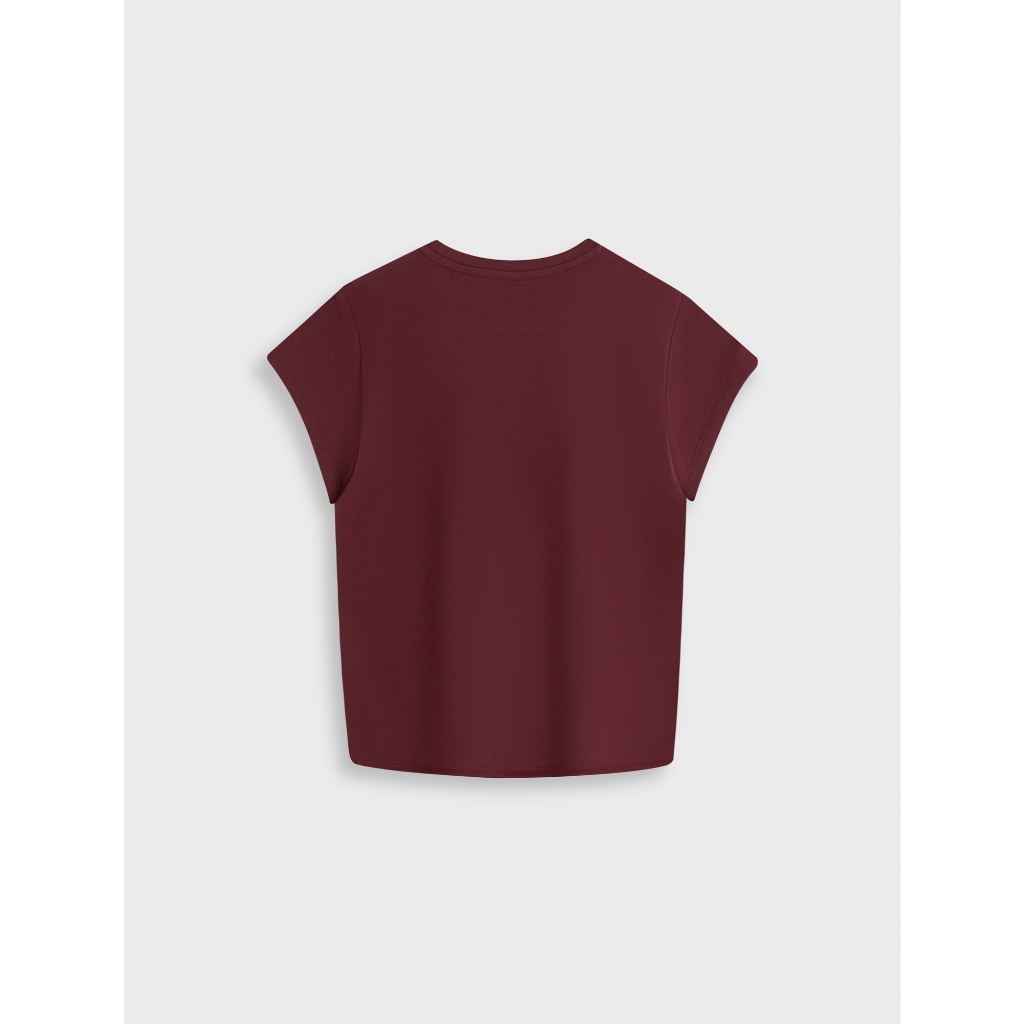 Áo phông nữ CANIFA áo thun dáng ôm vừa chất cotton pha co giãn mềm mại chuẩn OEKO-TEX 6TS26S007