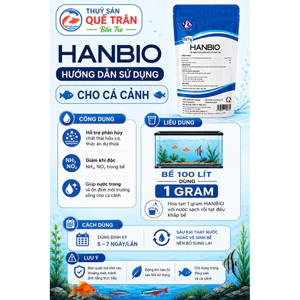 Hanbio - Hổ trợ cải thiện chất lượng nước, phân hủy mùn bã hữu cơ trong ao tôm, cá