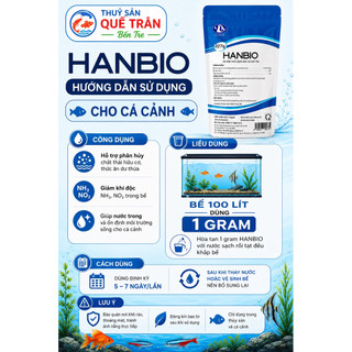 (Combo 2 gói) Hanbio 227gram - Giúp cải thiện chất lượng nước, phân hủy mùn bã hữu cơ trong ao tôm, cá
