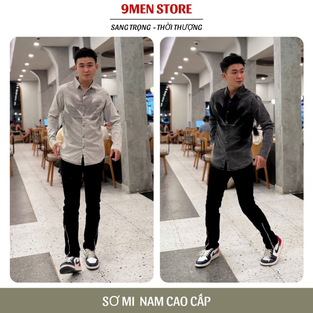 Sơ Mi Nam Vải Cotton Wash Hàn Quốc Cao Cấp Thấm Hút Mồ Hôi Sang Trọng 010