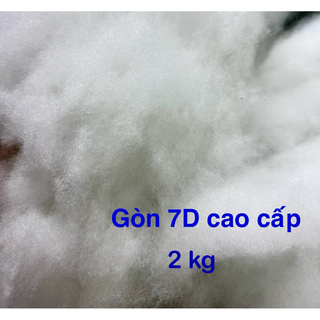 COMBO 2KG BÔNG GÒN 7D CAO CẤP – SIÊU TƠI, TRẮNG SẠCH, NHỒI GỐI & THÚ BÔNG CĂNG ĐẸP