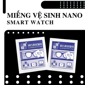 Miếng Vệ Sinh Đồng Hồ Nano Cao Cấp – Khăn Lau Màn Hình, Kính, Điện Thoại Mềm Mịn Không Trầy Xước