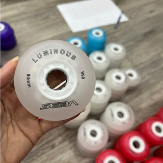 Bánh đèn giày patin Seba Luminous - Bánh cao su đặc độ cứng 85A , size 72-80mm