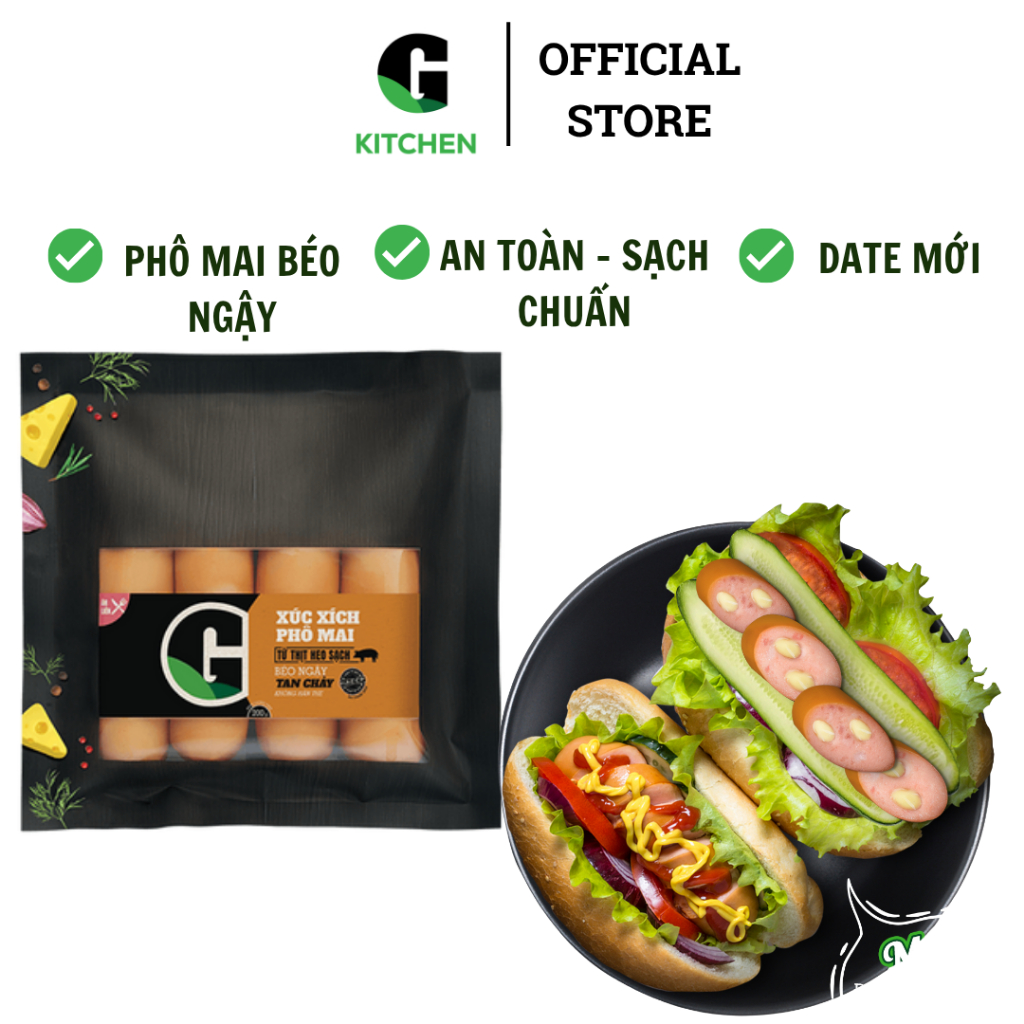 Xúc xích phô mai G Kitchen 200g [Giao HCM]