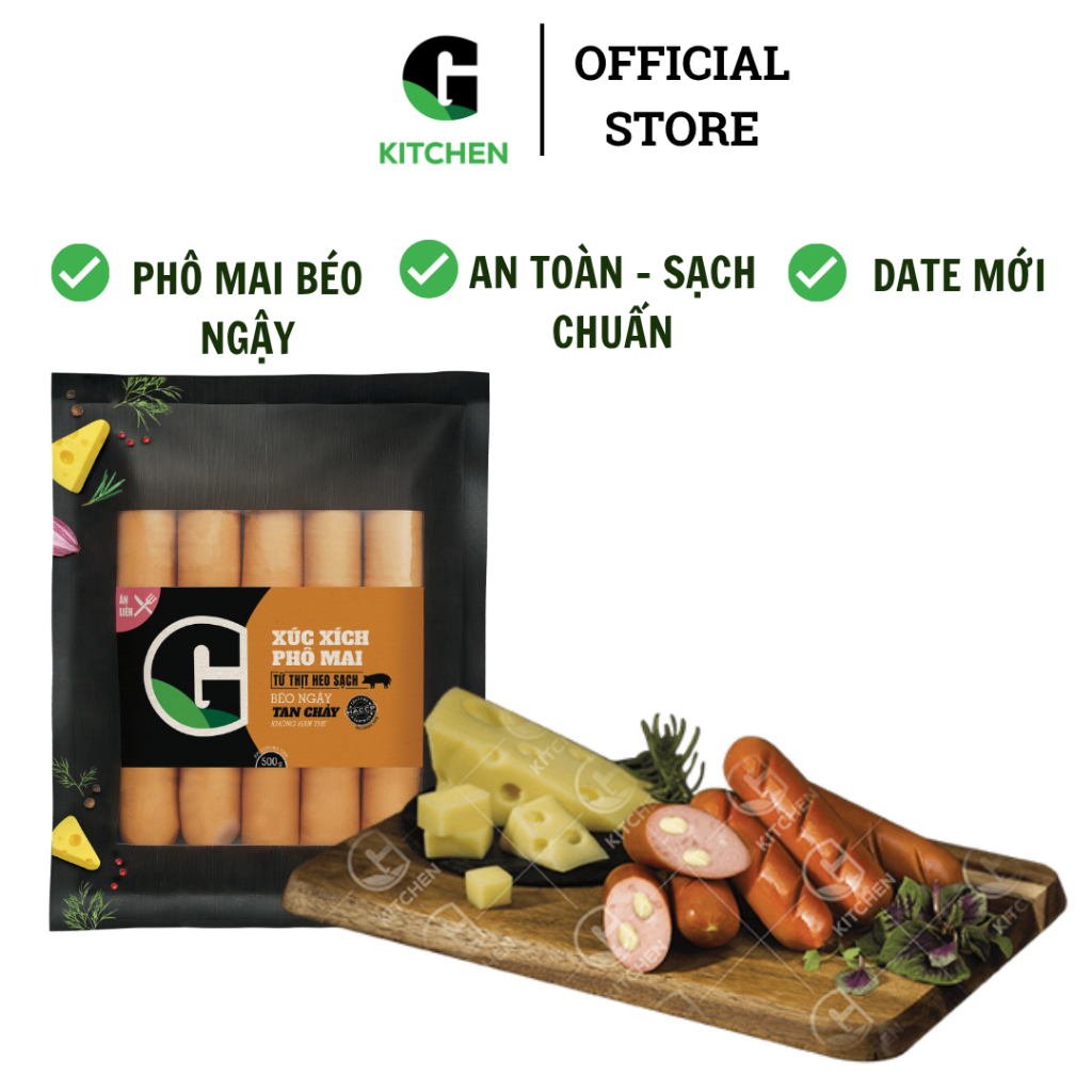 Xúc xích phô mai G Kitchen 500g [Giao HCM]