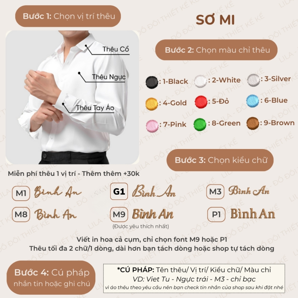 Thêu Thêm 1 Vị Trí Trên Sản Phẩm [Mua Kèm Khi Đặt Áo Thêu]