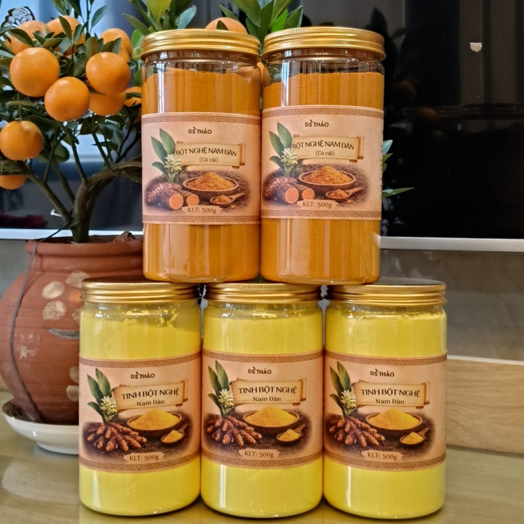 1kg Tinh bột nghệ đỏ Nam Đàn loại nguyên hạt Ds Thảo