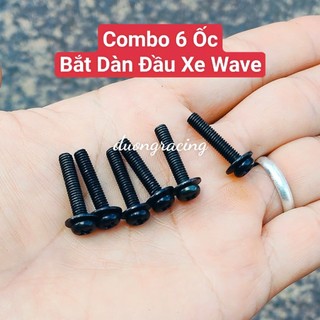 Bộ Chỉnh Đèn & Ốc Bắt Dàn Đầu Xe Wave combo 9 món |  Ren Chuẩn, Chống Gỉ, Lắp Zin Xe - phụ tùng xe máy caoduongracing