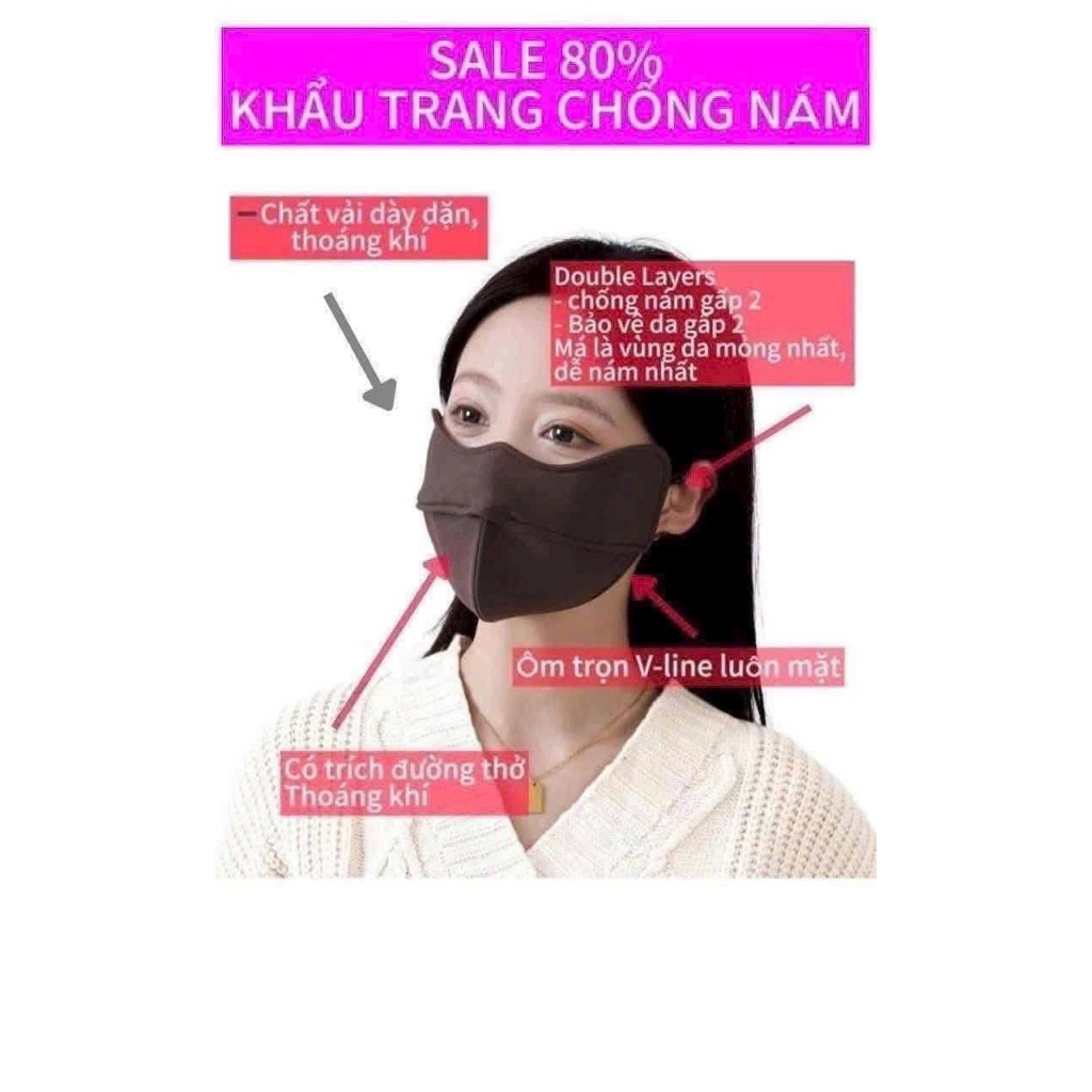 khẩu trang làm mát chống tia UV xuất dư