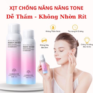 Xịt Chống Nắng Body MAYCREATE Nâng Tone Trắng Sáng Da Mịn Màng Dễ Thấm Không Nhờn Rít Lâu Trôi 150ML