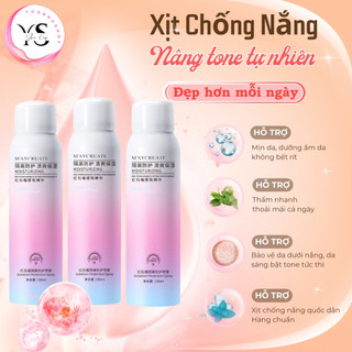 Xịt Chống Nắng Body MAYCREATE Nâng Tone Trắng Sáng Da Mịn Màng Dễ Thấm Không Nhờn Rít Lâu Trôi 150ML