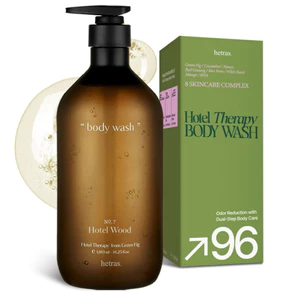 Sữa Tắm Hương Nước Hoa HETRAS Hotel Therapy Perfume Body Wash Hotel Wood 1.013L – Dưỡng Ẩm, Hương Thơm Sang Trọng