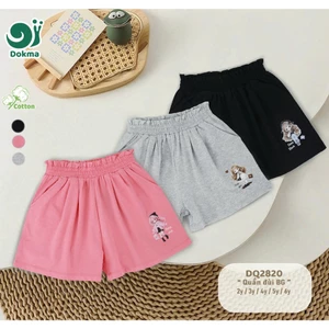 Quần Cộc Cotton Bé Gái Dokma DQ2820
