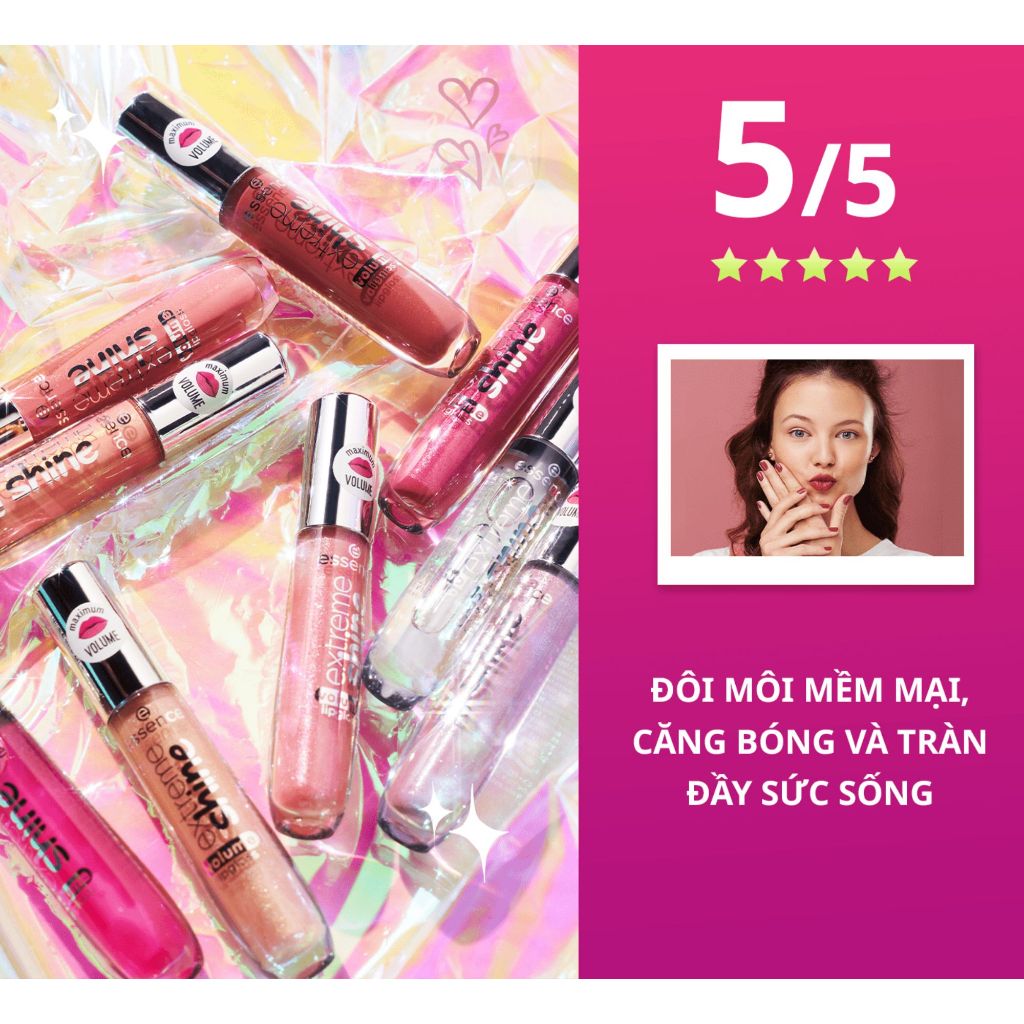 [HÀNG MỚI VỀ] Son bóng Essence EXTREME SHINE volume lipgloss căng mọng (5ml)