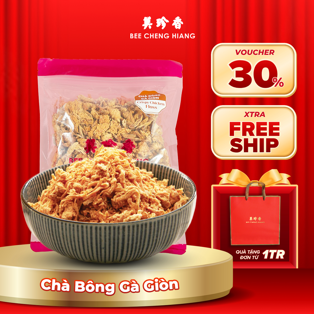 Chà bông gà giòn Bee Cheng Hiang - Crispy Chicken Floss - Singapore Floss